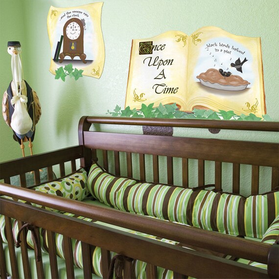 Nursery Rhyme Mural Decals For Baby Room Walls