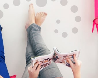 Fun Gray Dot Wall Decals
