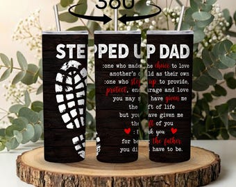 Vaso térmico Stepped Up Dad, taza de acero inoxidable para el Día del Padre