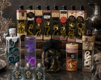 Custom-Made Wet Pet Snake Specimens In Glass Jars