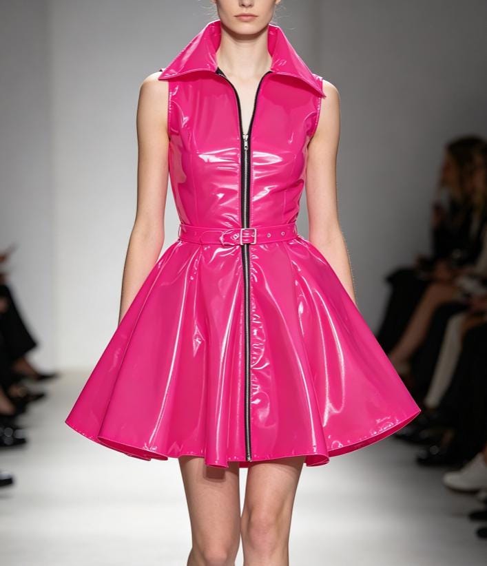 hot pink patent leather dress main:efe0bd2c212eceec598c42a15b8cd07f
