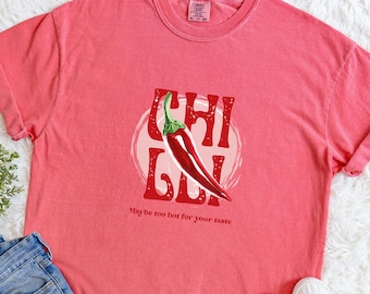Comfort Colors Chili Graphic Tee: Garment-Dyed Cotton T-Shirt