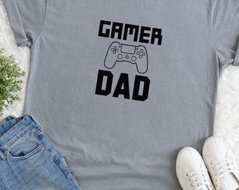 Gamer Dad T-Shirt: Comfort Colors Heavyweight Cotton Tee