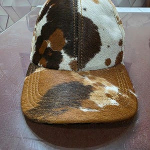 Cow Hide Baseball Cap - Etsy