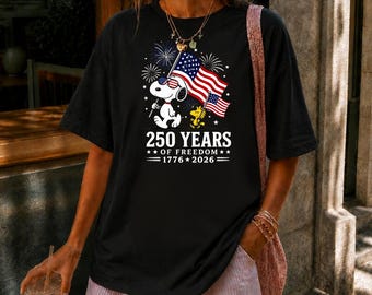 America 250 Years of Freedom Shirt, Patriotic 4th of July 2026 Tee, USA Flag Graphic Shirt, Retro Independence Day Top, Summer Holiday Shirt