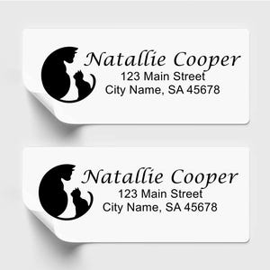 Personalized Pet Silhouette Return Address Labels (50 Count)