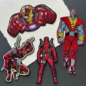 Marvel Deadpool Colossus Hulkbuster geborduurde opstrijkpatches