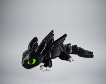 3D Printed Articulated Dragon | Flexi Dragon Fidget Toy | Fantasy Desk Pet | Gift for Dragon Lover | Kids & Adult Toy