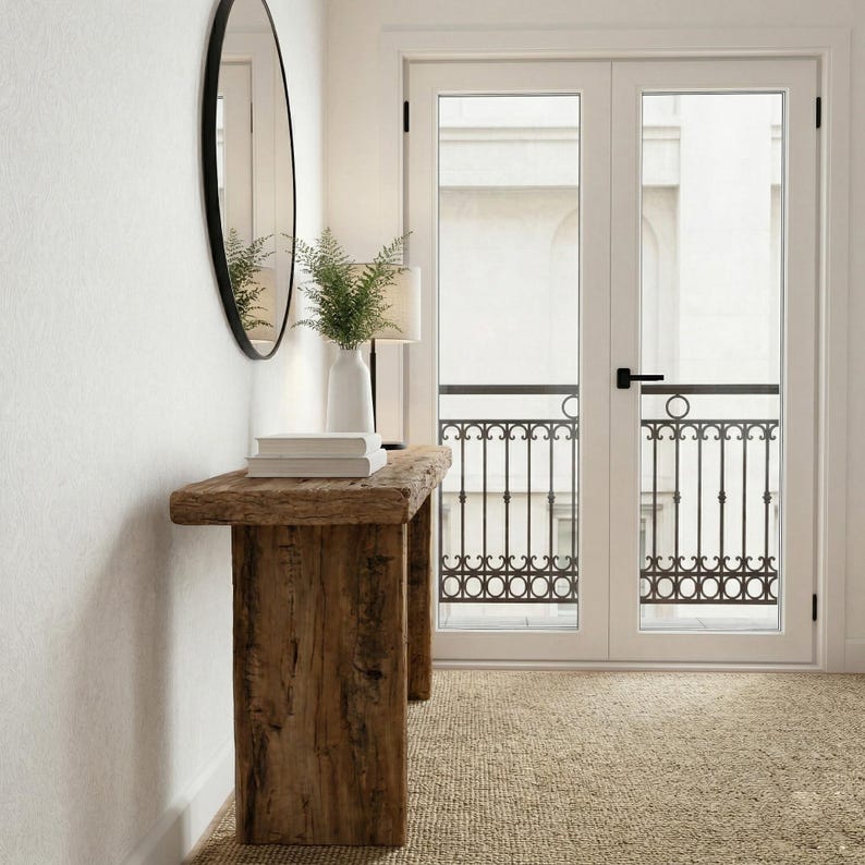 Reclaimed Solid Wood Console Table, Rustic Distressed Entryway Table ...