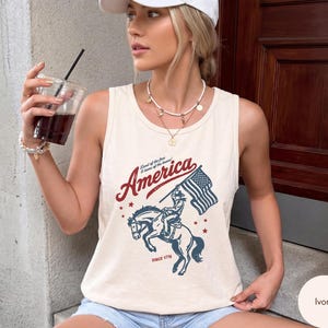 American Flag Tank Top - Etsy