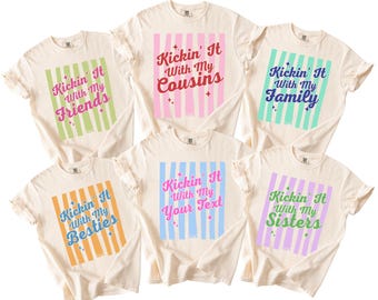 Funny Cousin Shirt, Kickin It With My Cousins, Family Trip Cousin Reunion Tee, Cousin Crew Summer Vacation Cruise Matching Shirt