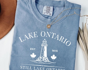 Camiseta del Lago Ontario Still Lake Ontario, Camiseta anti-Trump, Camiseta del Gran Ontario, Regalo para amantes de los lagos canadienses, Lago de América, Camiseta política