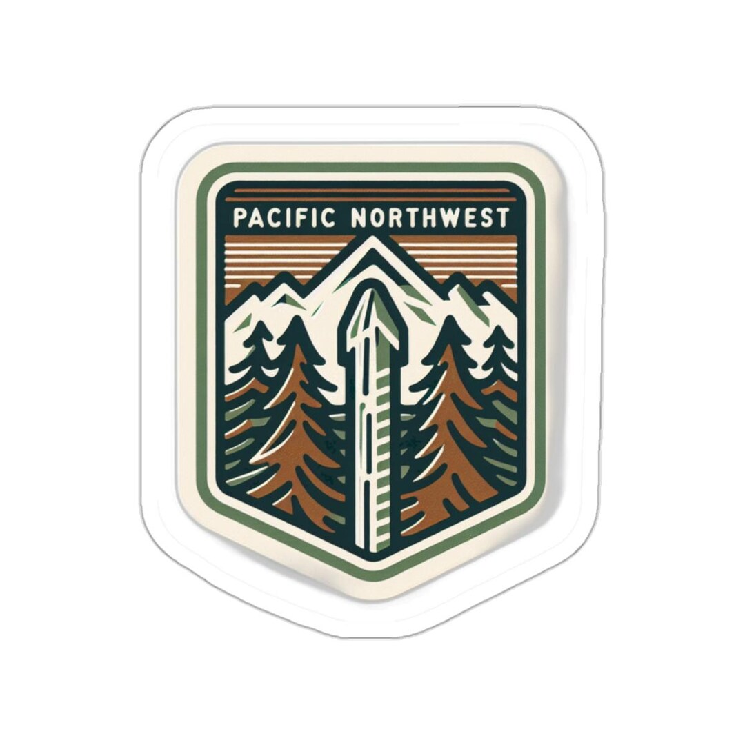 Pacific Northwest Trail Sticker – Waterproof Vinyl Decal for Laptops ...
