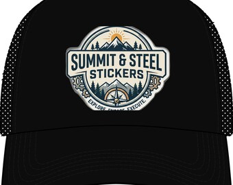Summit & Steel Logo Trucker Hat | Outdoor Adventure Brand Foam Cap