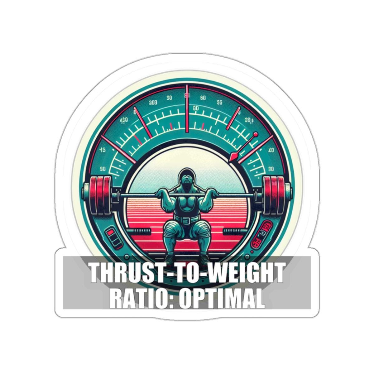 Ratio Sticker Thrust to Weight Ratio Optimal Sticker – Gym & Rocket Science Vinyl ...