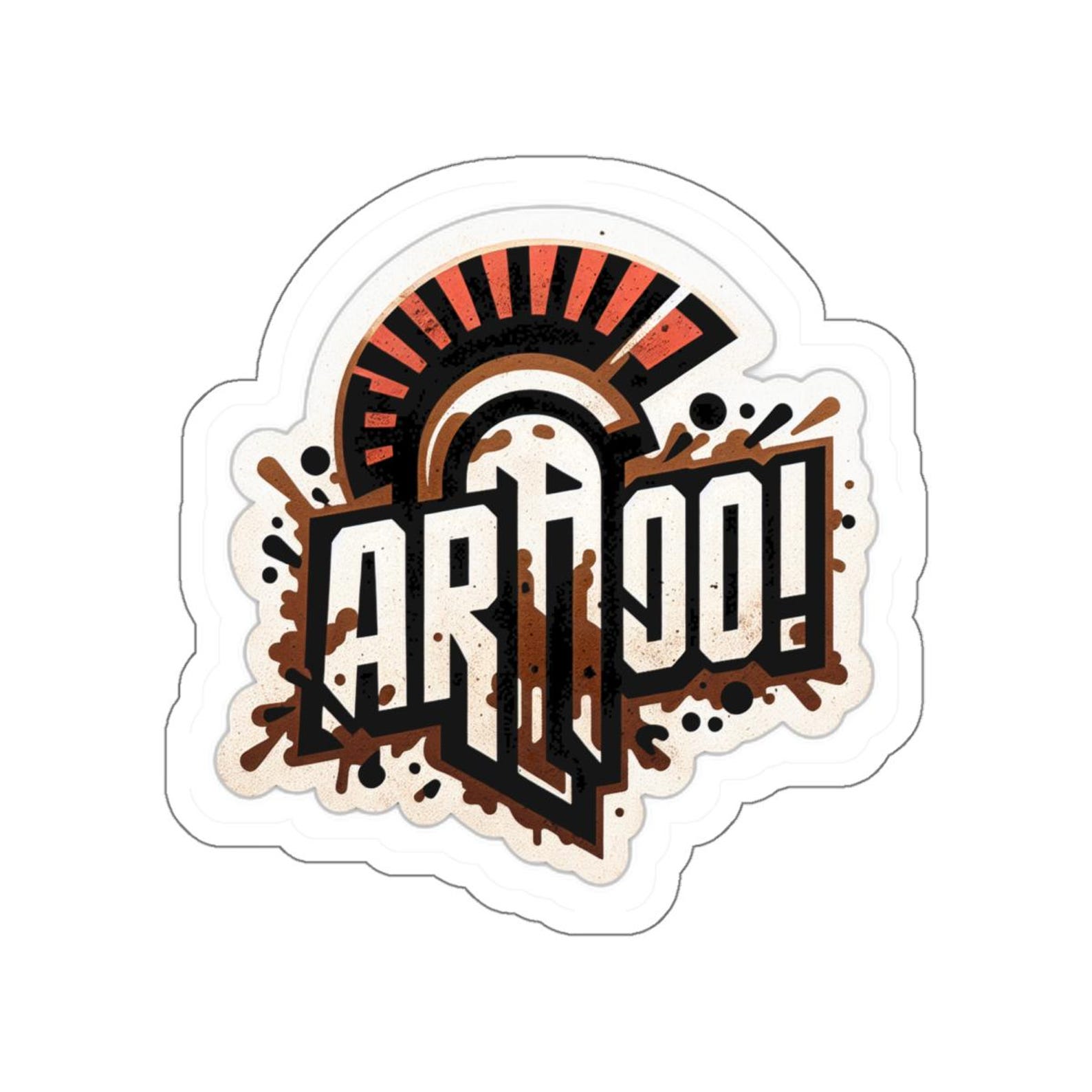 AROO! Obstacle Course Racing Sticker – Spartan Endurance Fitness Decal ...