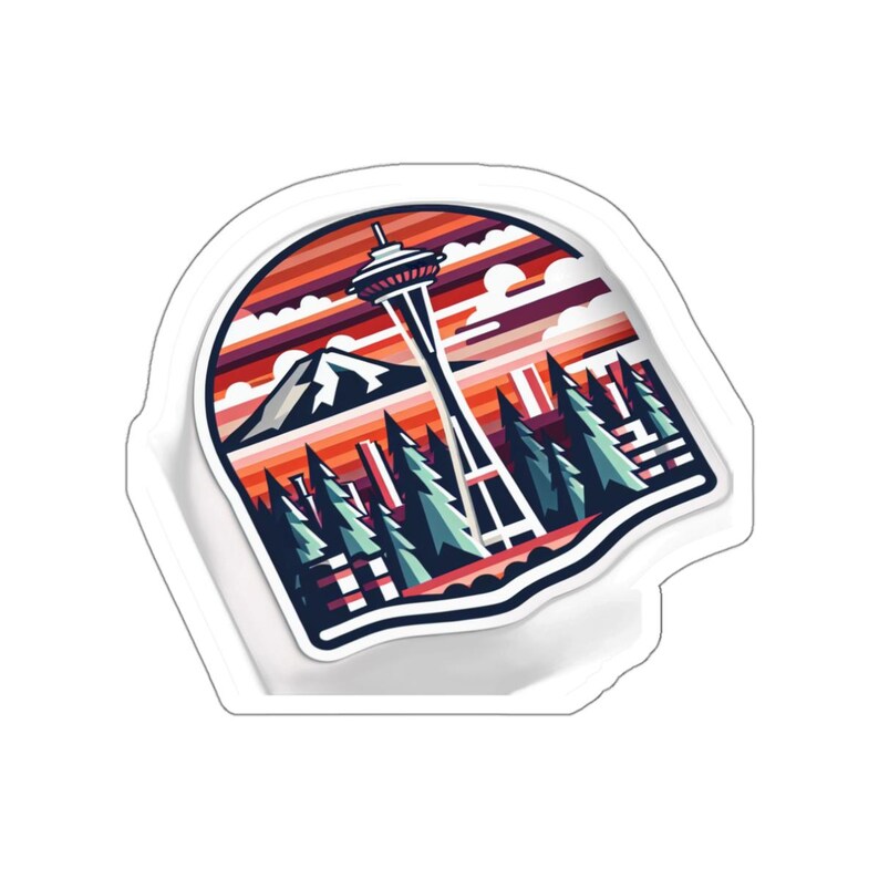 Seattle Skyline Sticker – Pacific Northwest PNW Vinyl Decal (waterproof ...