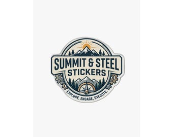 Summit & Steel Logo Poster | Outdoor Adventure Brand Wall Art Print