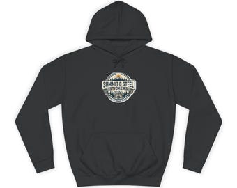 Summit & Steel Logo Hoodie | Outdoor Adventure Brand Pullover Sweatshirt