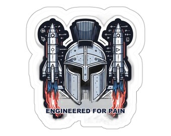 OCR Obstacle Course Sticker - Engineered for Pain | Water Bottle Laptop Vinyl Sticker