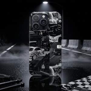 Collage Touge JDM Handyhülle | Rennsportkultur | Geschenk für Auto Kerl | iPhone 12 13 14 15 16 17 Samsung S21 S22 S23 S24 S25 | Kostenloser US Versand