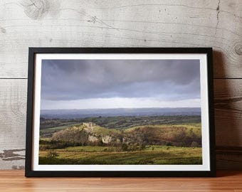 Carreg Cennen Castle, Brecon Beacons National Park – Landschapsfotografie met sfeervolle kleuren in Wales