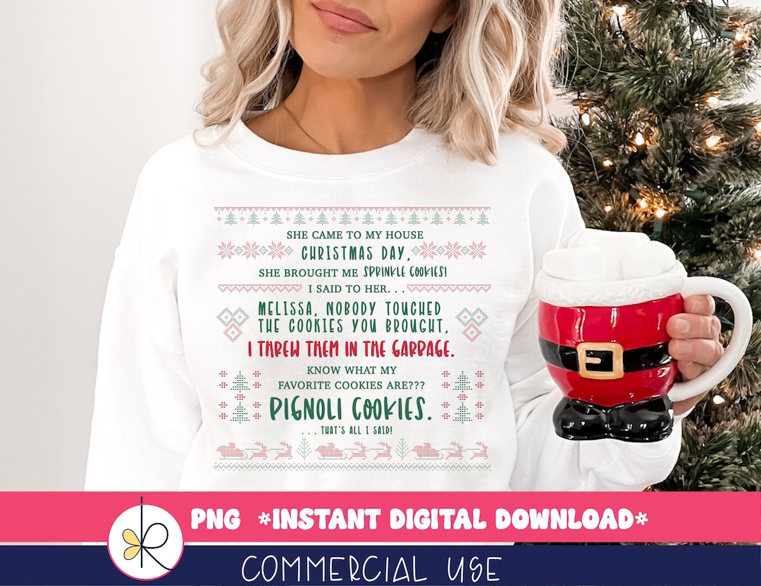 She Brought Me Sprinkle Cookies Png, Ugly Sweater Christmas, RHONJ