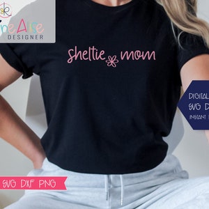 Sheltie Mom SVG PNG /Fur Mama /Sheltie Dog Mom Gift / Dog Lover Gift /Svg file for Cricut/ Sheltie / Sheltie dog shirt / silhouette cut file