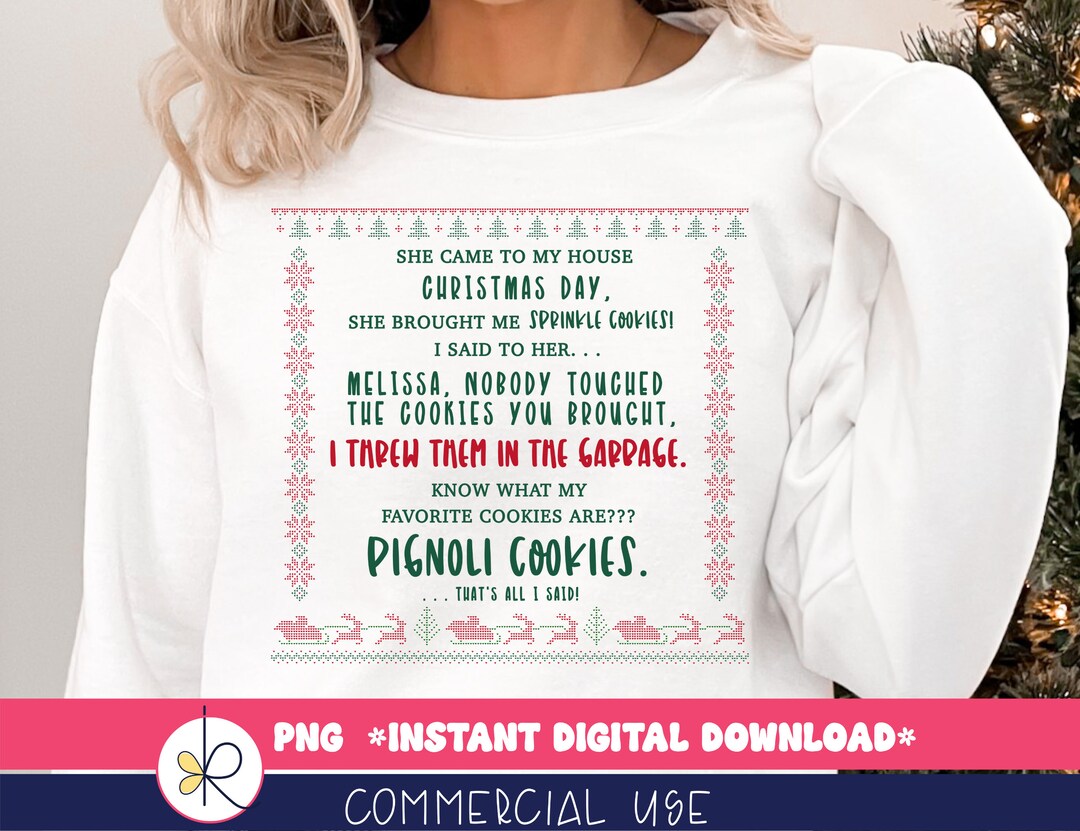 Ugly Sweater Rhonj Christmas Sprinkle Cookies Png RHONJ Sweatshirt Png