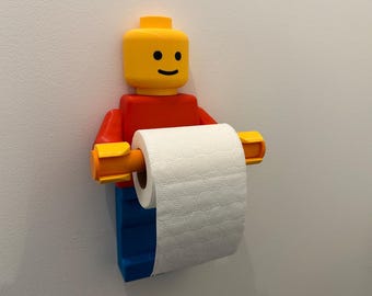 Toilet Paper Holder Man | Wall Mounted Bathroom Accessory | 3D Printed Bathroom Decor