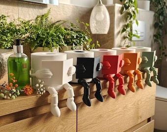 Funny Toilet Paper Holder, Novelty Bathroom Decor, Cute Toilet Roll Stand, Unique Home Gift, Bathroom Organizer