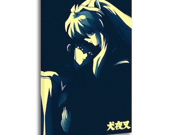 Inuyasha Kikyo Anime Pintura sobre lienzo Póster Arte de pared Impresión Imagen Paredes Decoración Hogar Pósters