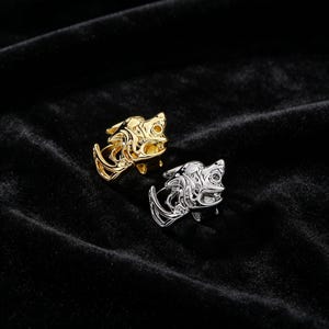 Single Tooth Wolf Grillz, Gold Silver Plated Teeth Cap, Hip Hop Jewelry for Party Performance, Wild Animal Style