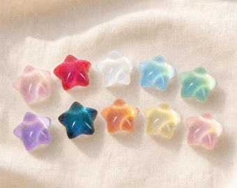 Iridescent Star Shoe Charms, 10 Piece Clog Decor Set