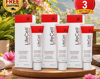 3Pcs  Live-Cell South Beach Skincare All In One Anti-Aging Treatment - 2.54 oz