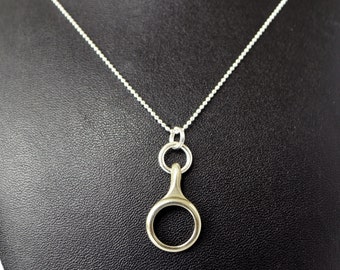 Simple Clarinet Key Necklace