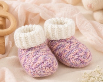 Baby Booties Crochet Pattern PDF, Intermediate Newborn Medium Booties Pattern, Crochet Baby Shoes, Cozy Baby Booties Instant Download