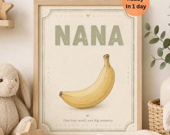 Cuadro decorativo personalizado con la primera palabra mal pronunciada de un niño pequeño / Lámina personalizada de recuerdo / Regalo para mamás primerizas / Regalo para baby shower (Descarga digital)