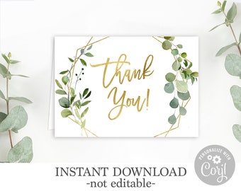 Thank you stickers green wreath