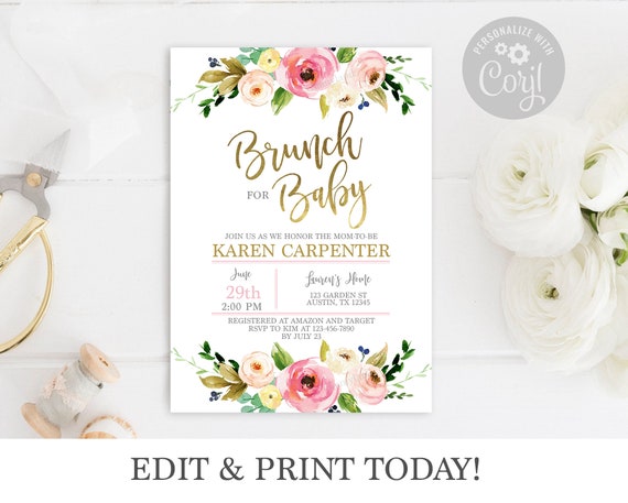 Featured image of post Brunch Baby Shower Invitations Free Invitations really set the tone