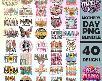 Mother's Day PNG Bundle, Coquette Bow Mama Shirt Design, Sarcastic Mom Life Sublimation, Retro Checkered Mom PNG, Best Mom Ever Digital