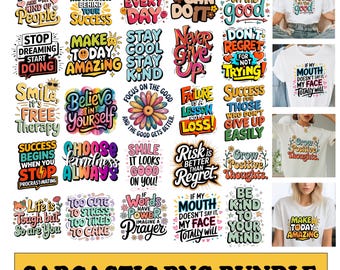 Sarcastic PNG Bundle, Funny Quotes Sublimation, Aesthetic Sarcastic Sayings, Snarky PNG for Shirts, Digital Download Commercial Use