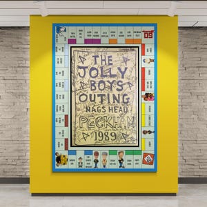 Only Fools and Horses Jolly Boys Outing A3 Print, Multi-Signed Poster Artwork (230gsm Matte) afbeelding 1