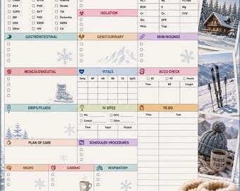 Nurse Report Sheet Bundle Printable | GradRN Themed Nurse Brain Collection | RN Nursing Shift Organizer | Clinical Handoff Sheets 8.5x11