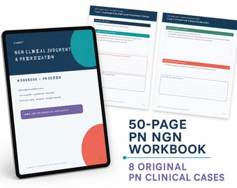 PN Clinical Judgment Workbook  | NCLEX-PN Case Studies, Prioritization (Digital Download - pdf)