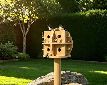 Planos para construir una casita esférica para pájaros (PDF)