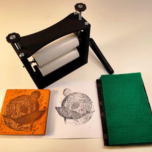 Printmaking Press, Linocut, Etching, Woodcut