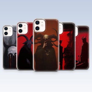 Devil Phone Case Satan Macabre Cover for iPhone 17e 16, 15, 14, 13, 12, Samsung S26, S25, S24, S23Fe, A16, A56, Pixel 10, 9Pro