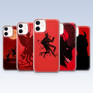 Macabre Phone Case Devil Satan Cover for iPhone 17e, 16, 15, 14, 13, 12, Samsung S26, S25, S24, S23Fe, A16, A56, Pixel 10, 9Pro