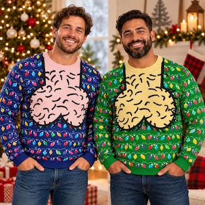 Cockmas Funny Christmas Dicky Meme Ugly Sweater Party For Men, Boss, Coworker - Personalized Sweater